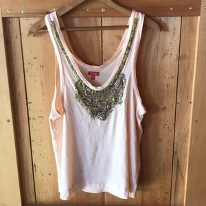 Beaded tank top